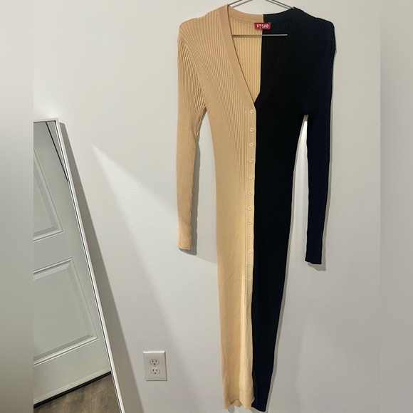 Staud Ribbed Sweater dress